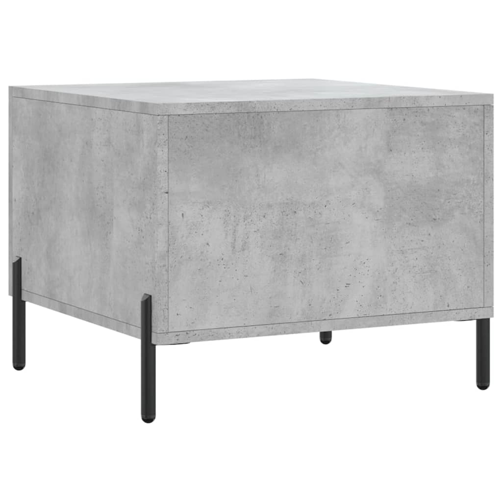 Table basse gris béton 50x50x40 cm bois d'ingénierie - XIOS