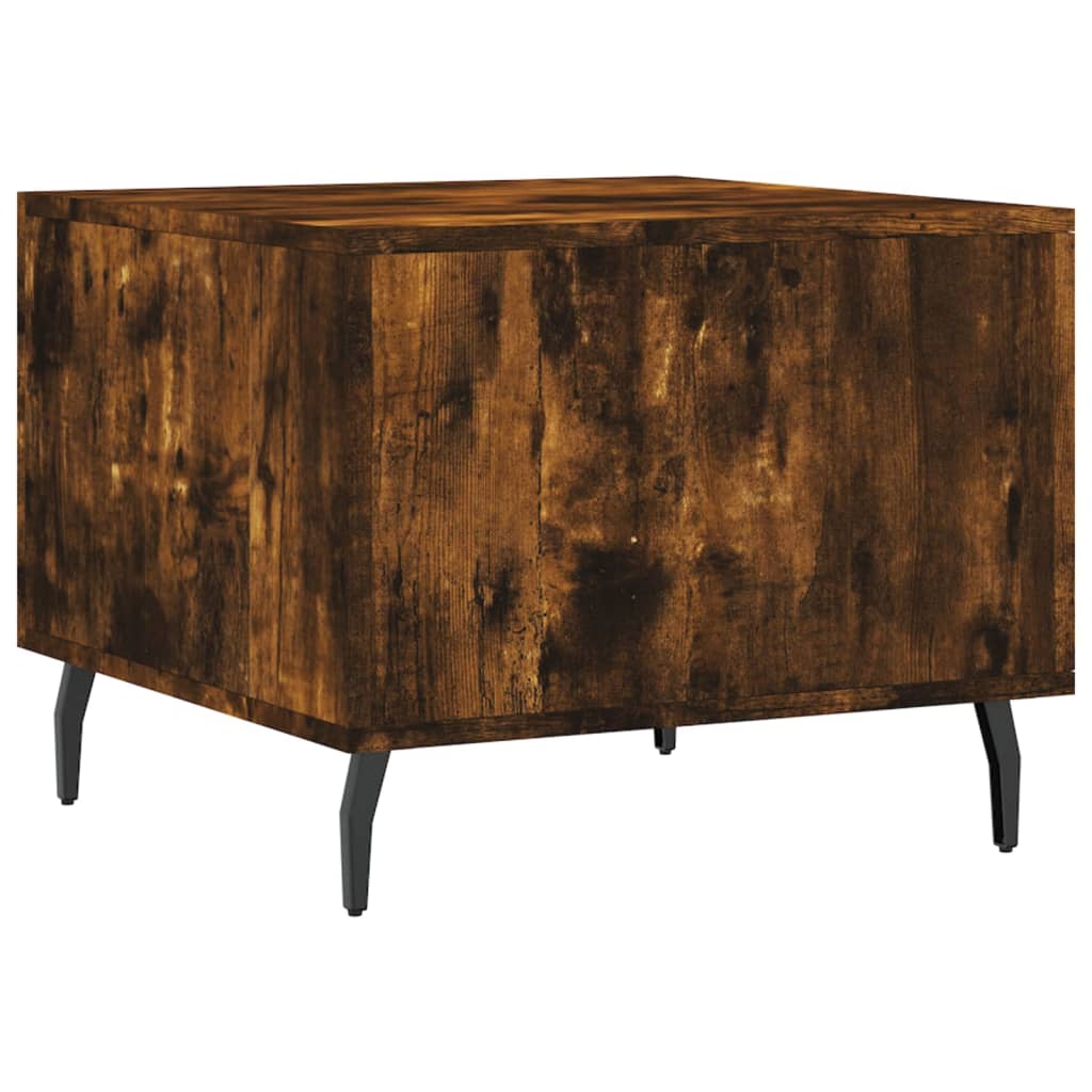 Tables basses 2 pcs chêne fumé 50x50x40 cm bois d'ingénierie - XIOS