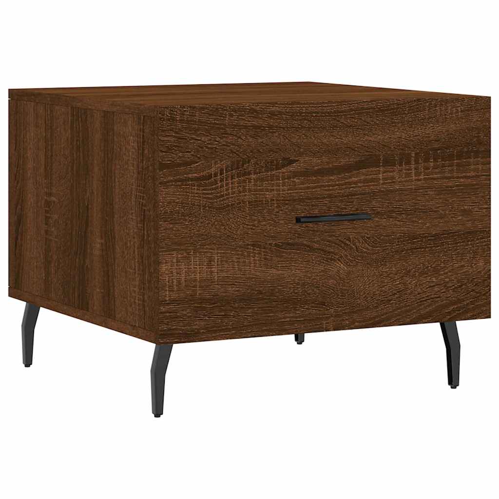 Table basse Chêne marron 50x50x40 cm Bois d'ingénierie - XIOS