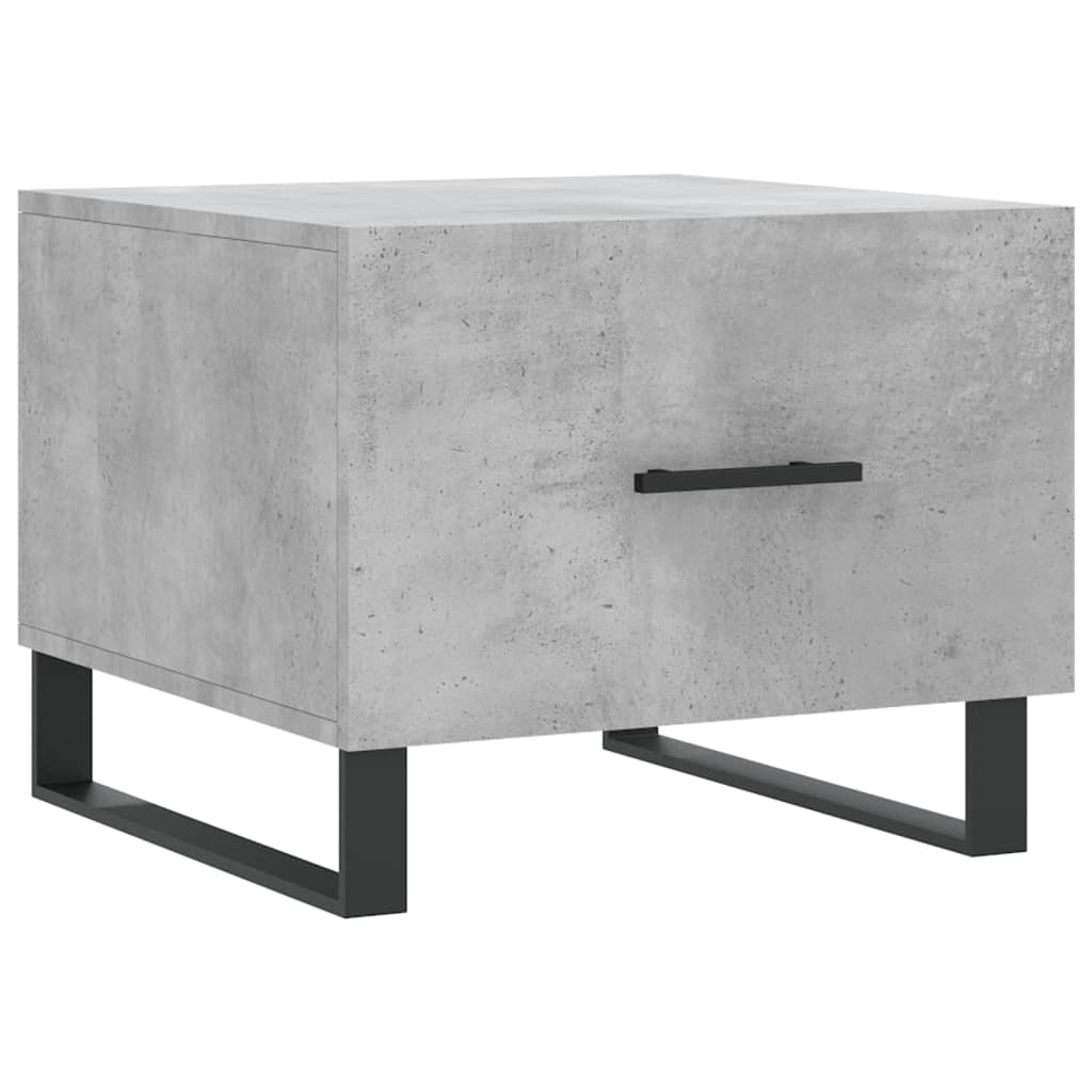 Table basse gris béton 50x50x40 cm bois d'ingénierie - XIOS