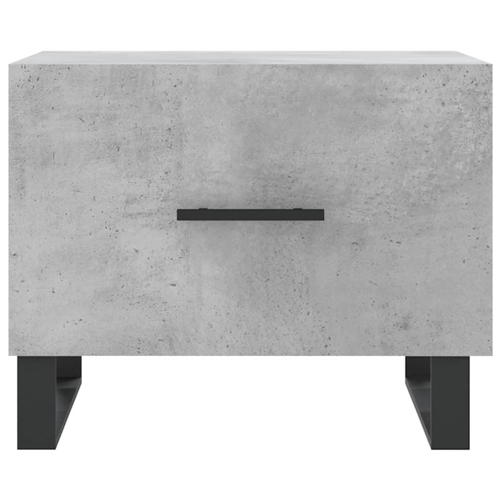 Table basse gris béton 50x50x40 cm bois d'ingénierie - XIOS