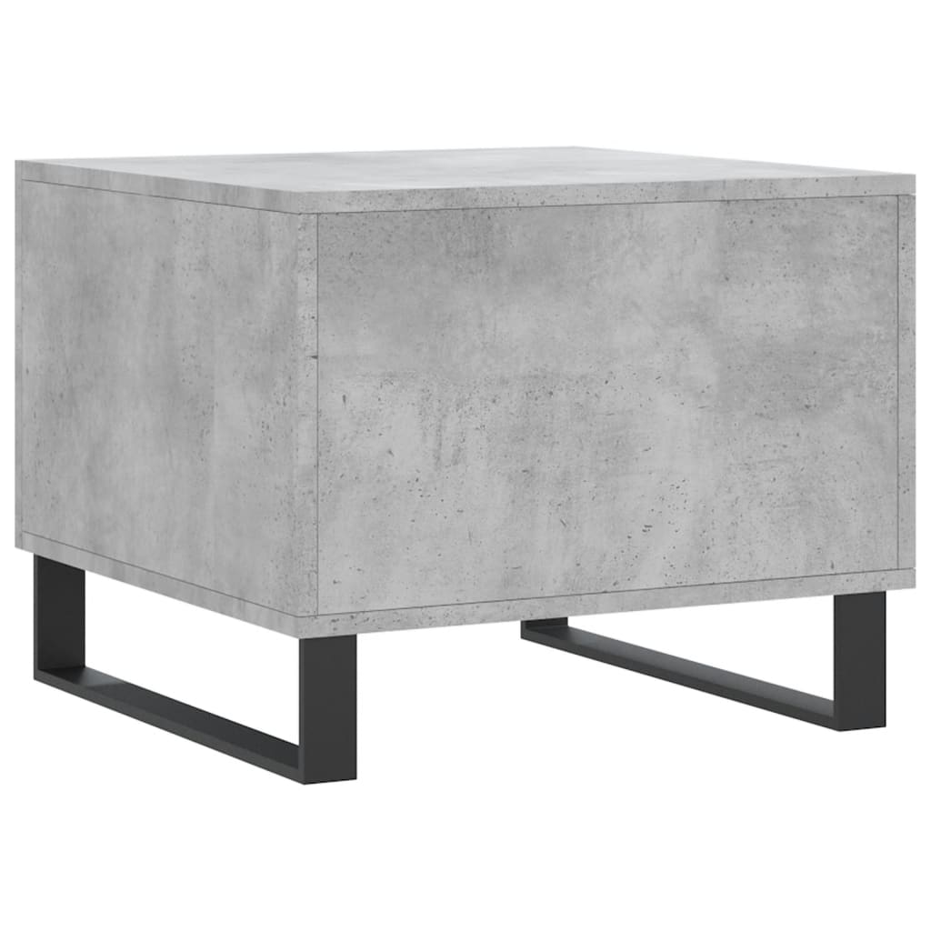 Table basse gris béton 50x50x40 cm bois d'ingénierie - XIOS