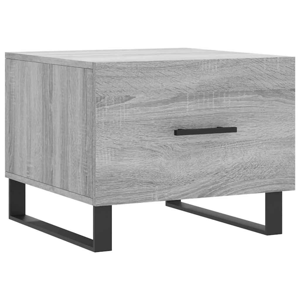 Table basse Sonoma gris 50x50x40 cm Bois d'ingénierie - XIOS