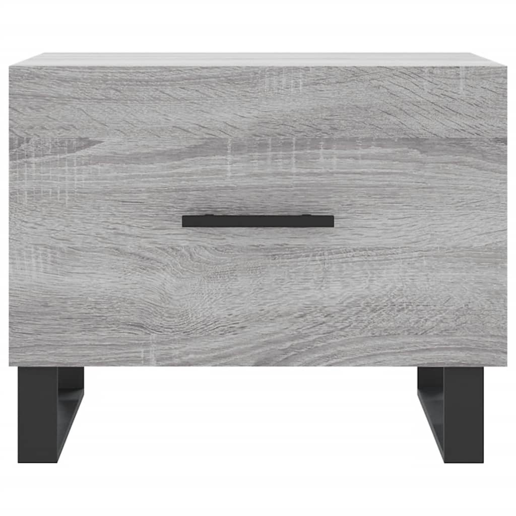 Table basse Sonoma gris 50x50x40 cm Bois d'ingénierie - XIOS