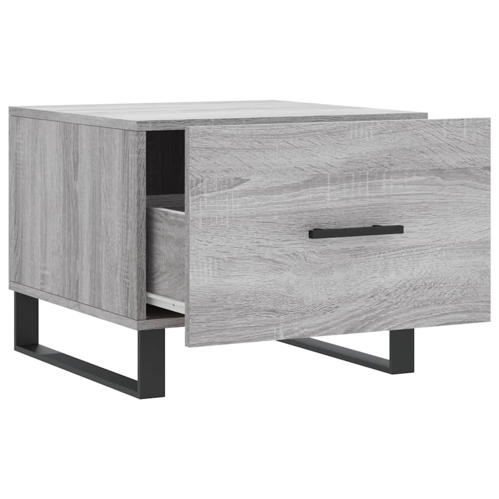 Table basse Sonoma gris 50x50x40 cm Bois d'ingénierie - XIOS