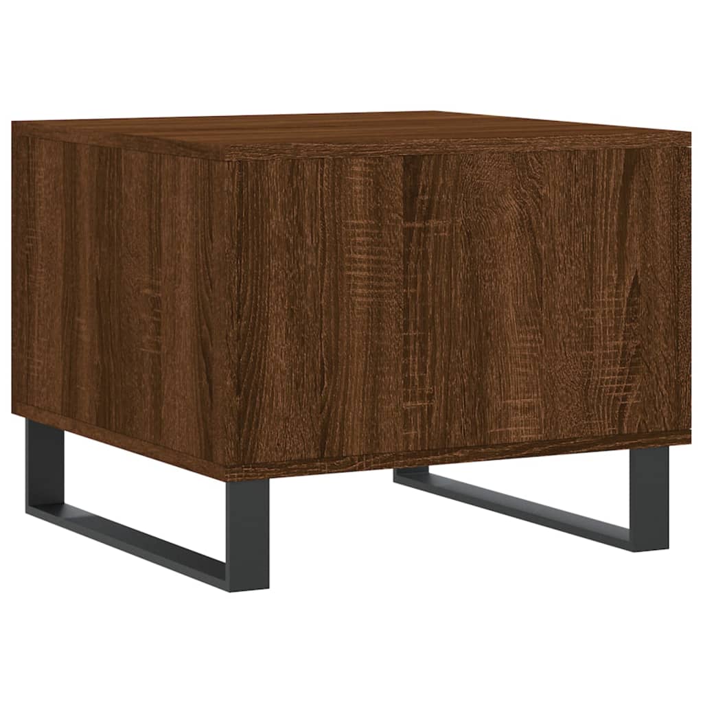 Table basse Chêne marron 50x50x40 cm Bois d'ingénierie - XIOS