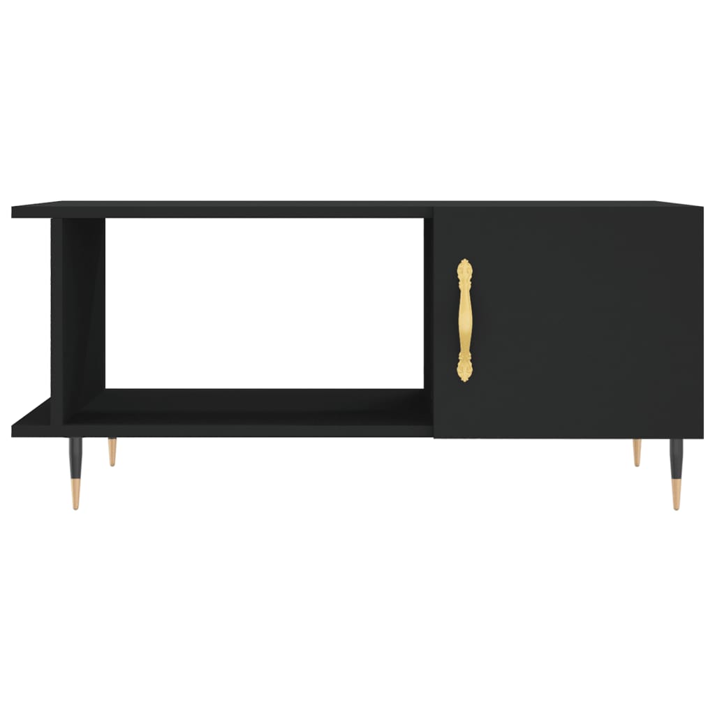 Table basse noir 90x50x40 cm bois d'ingénierie - XIOS