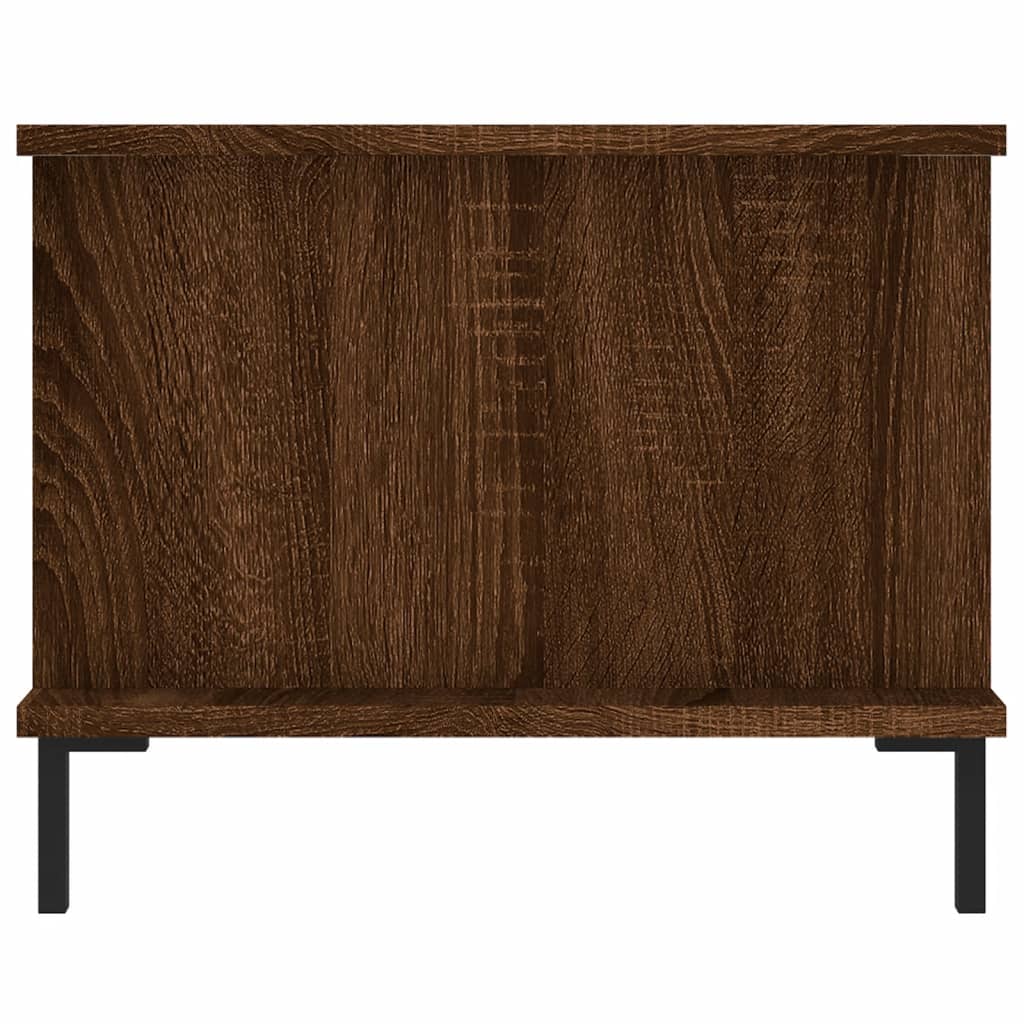 Table basse chêne marron 90x50x40 cm bois d'ingénierie - XIOS