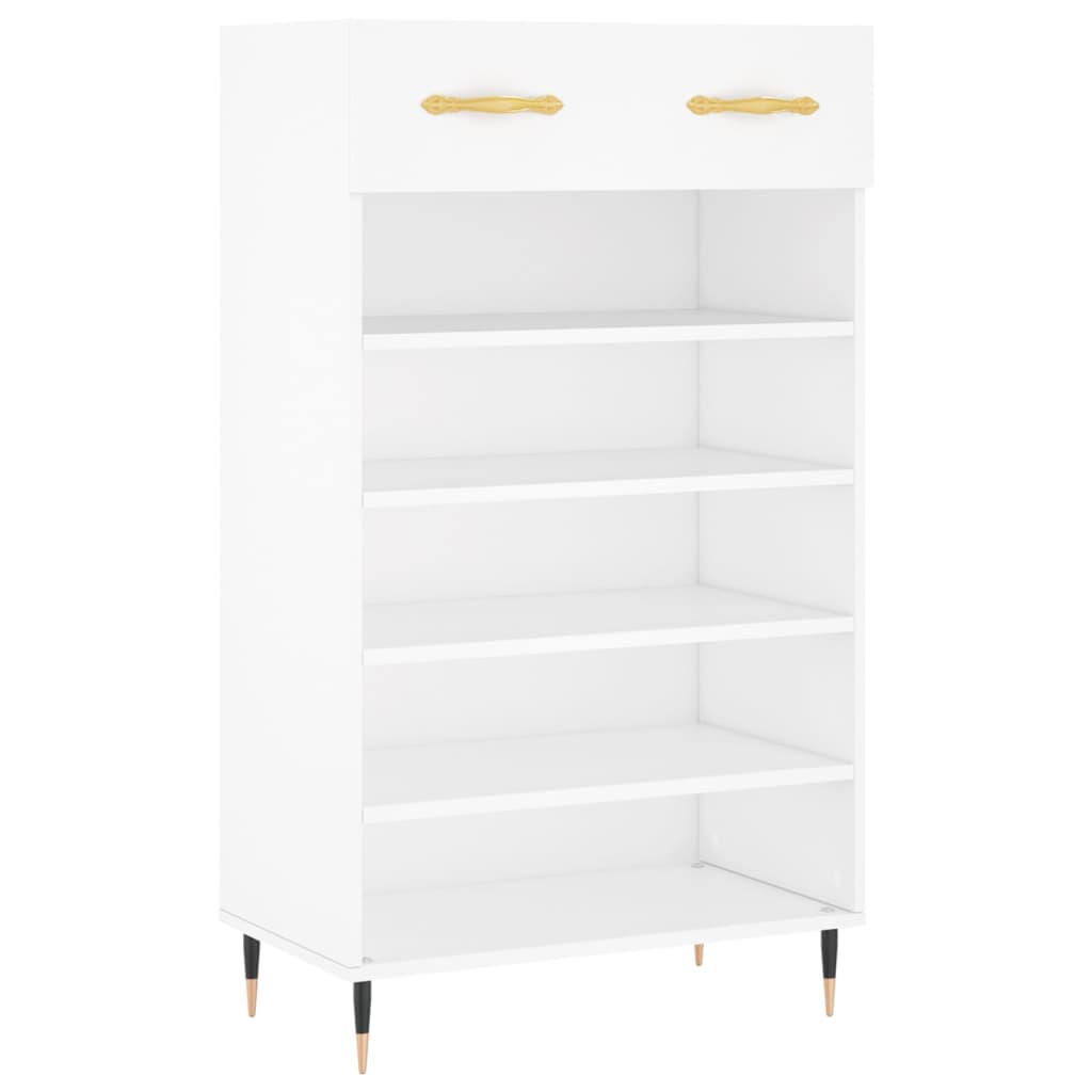Armoire à chaussures blanc 60x35x105 cm bois d'ingénierie - XIOS