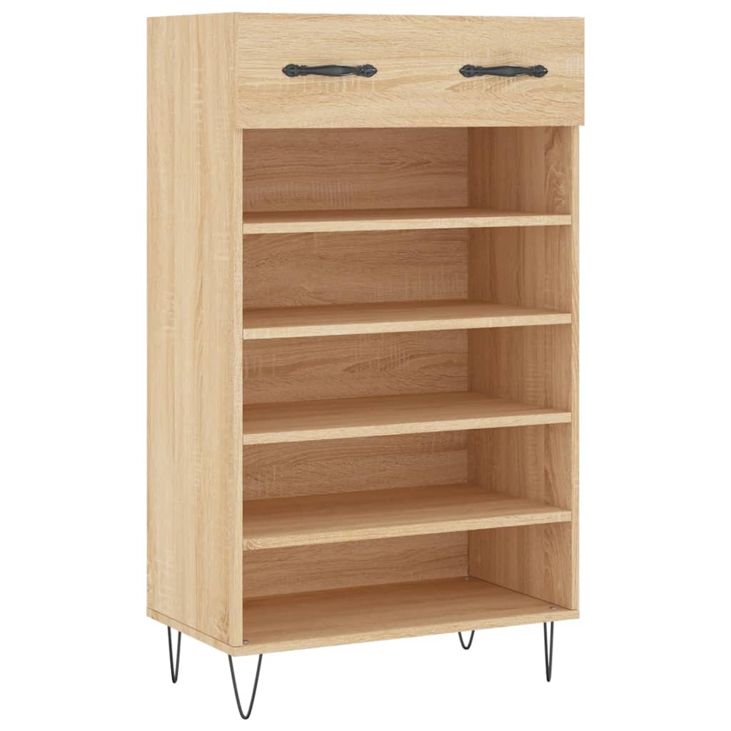 Armoire à chaussures chêne sonoma 60x35x105cm bois d'ingénierie - XIOS