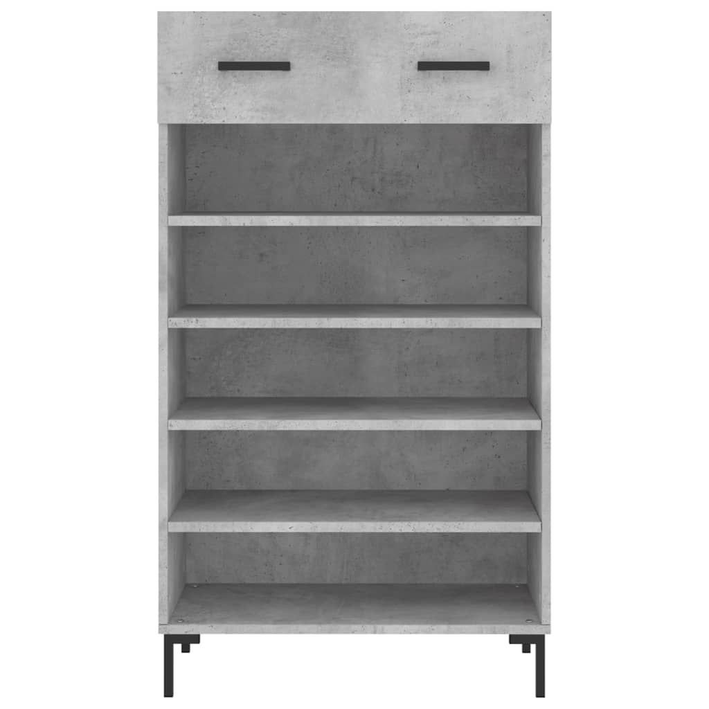 Armoire à chaussures gris béton 60x35x105 cm bois d'ingénierie - XIOS