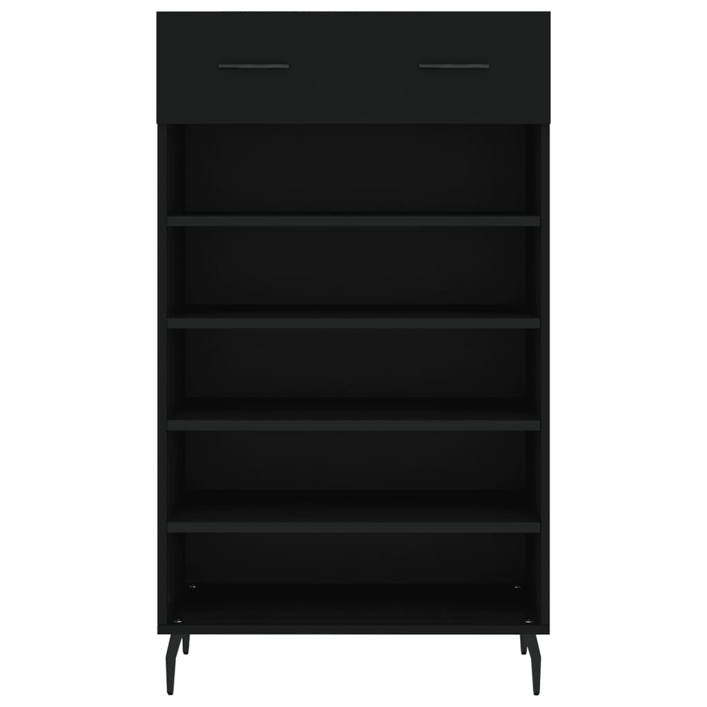 Armoire à chaussures noir 60x35x105 cm bois d'ingénierie - XIOS