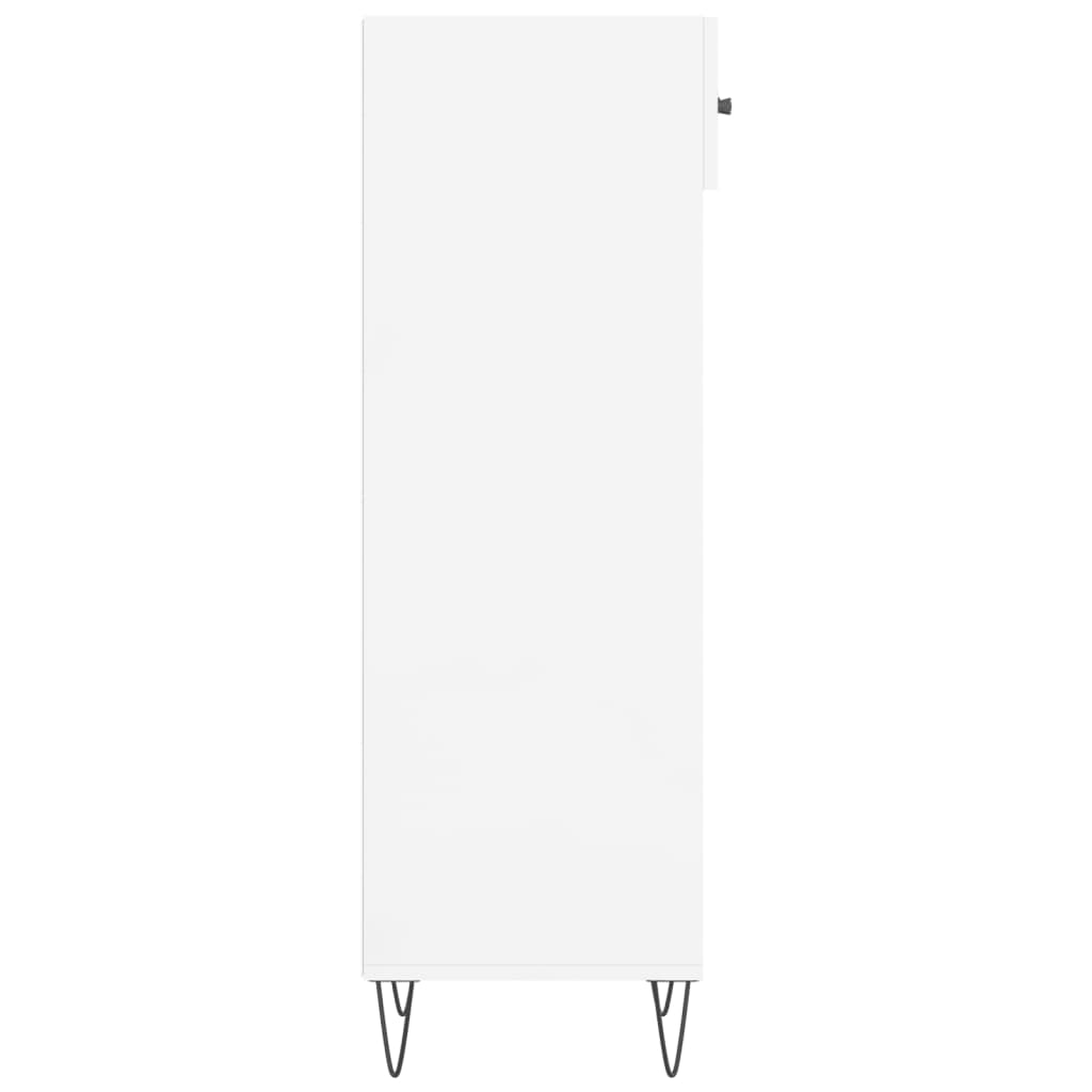 Armoire à chaussure Blanc brillant 30x35x105 cm Bois ingénierie - XIOS