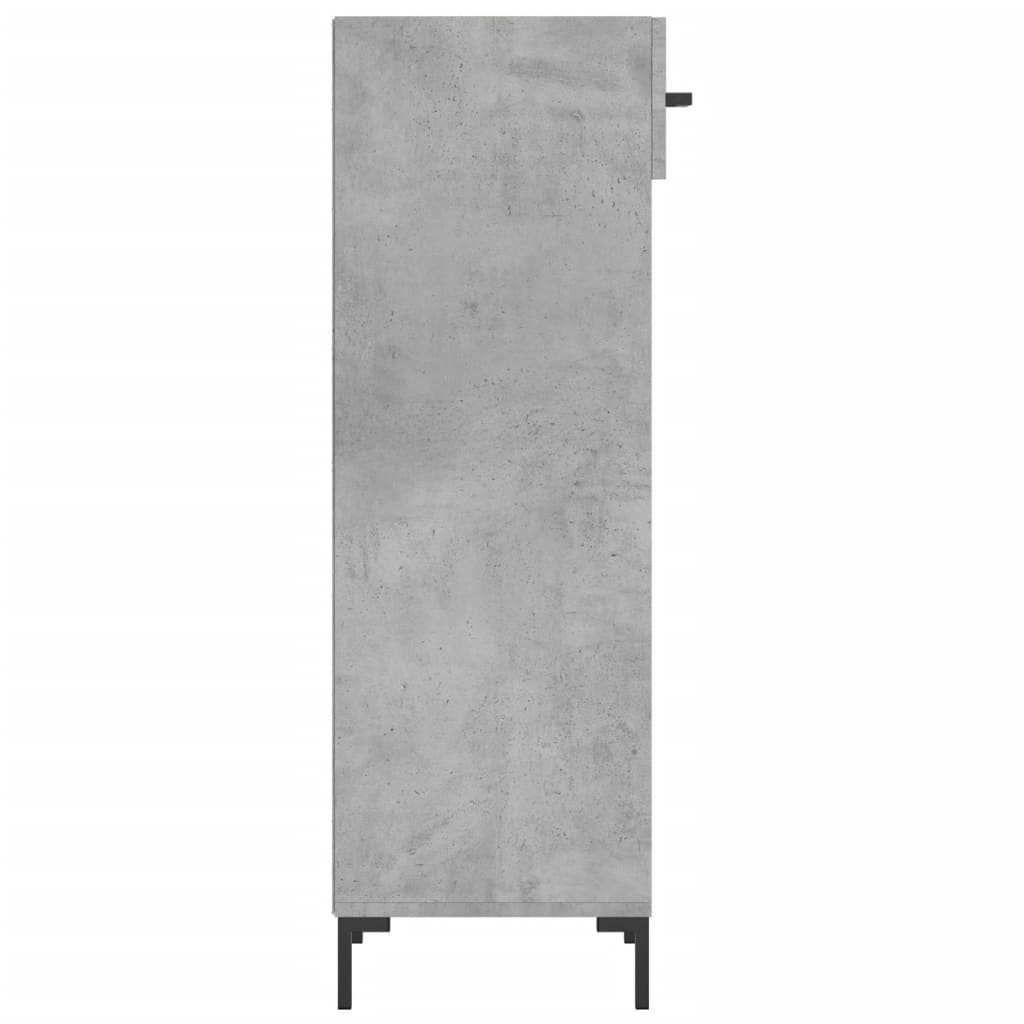 Armoire à chaussures gris béton 30x35x105 cm bois d'ingénierie - XIOS