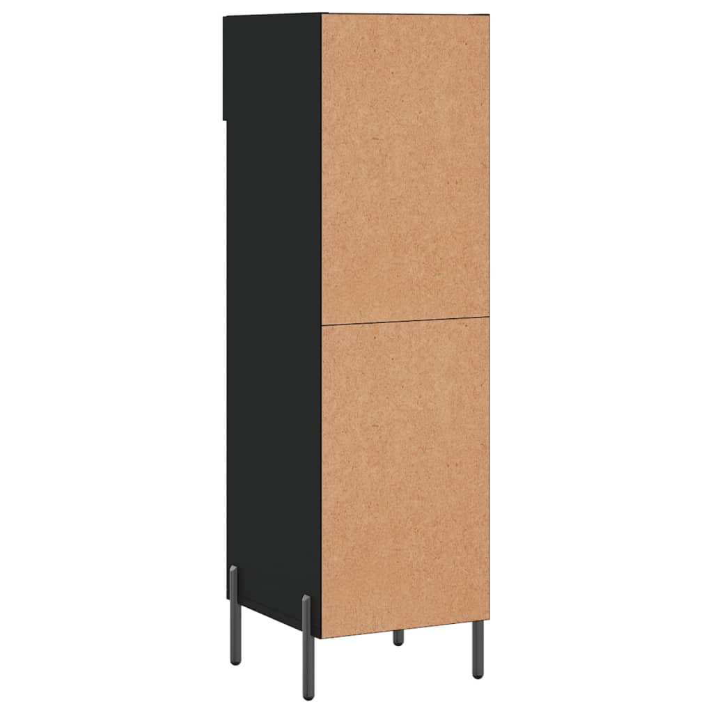 Armoire à chaussures noir 30x35x105 cm bois d'ingénierie - XIOS