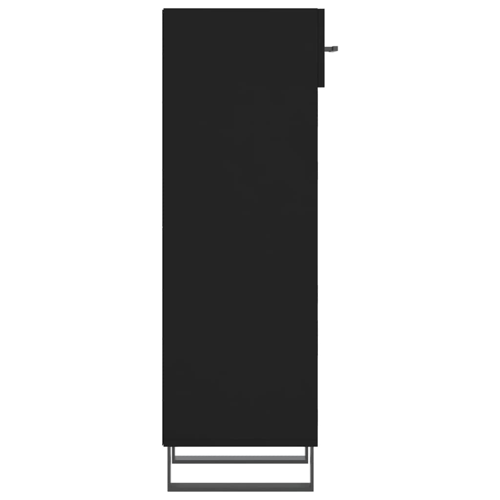Armoire à chaussures noir 30x35x105 cm bois d'ingénierie - XIOS