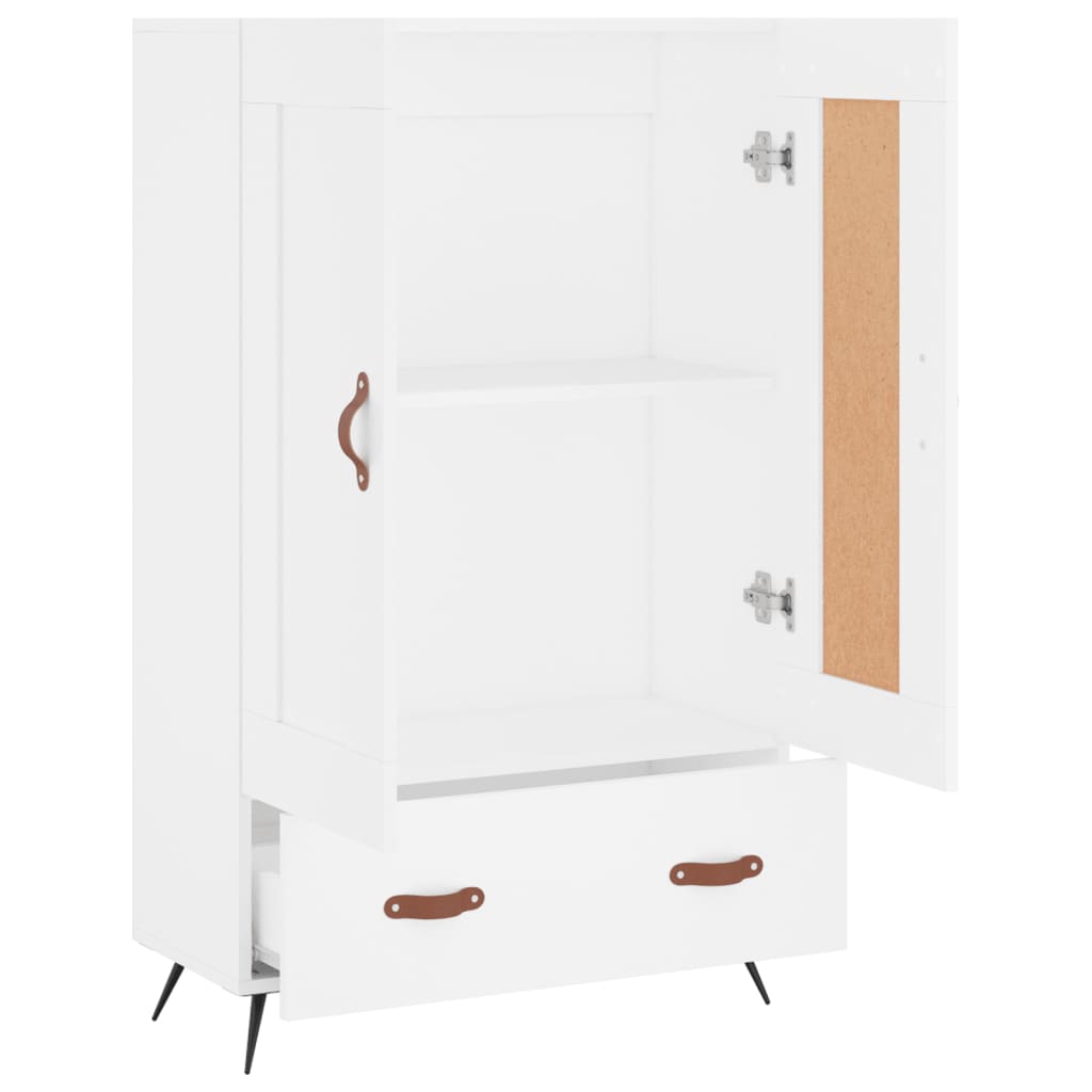 Buffet haut blanc 69,5x31x115 cm bois d'ingénierie - XIOS