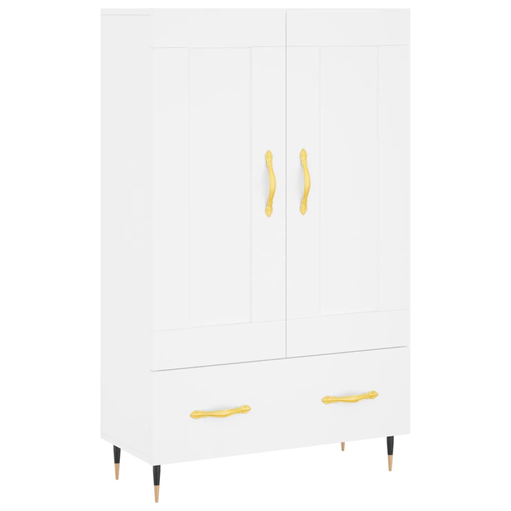Buffet haut blanc 69,5x31x115 cm bois d'ingénierie - XIOS