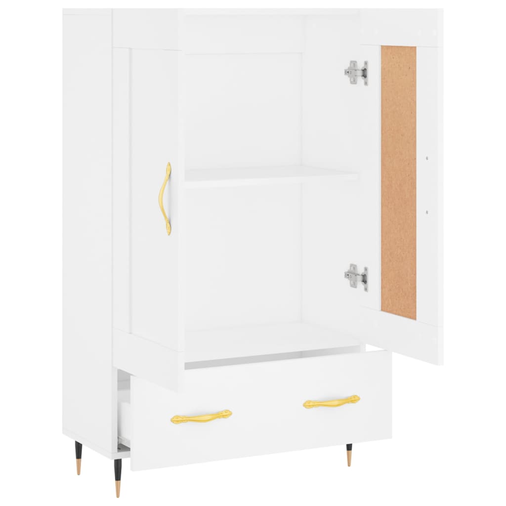 Buffet haut blanc 69,5x31x115 cm bois d'ingénierie - XIOS