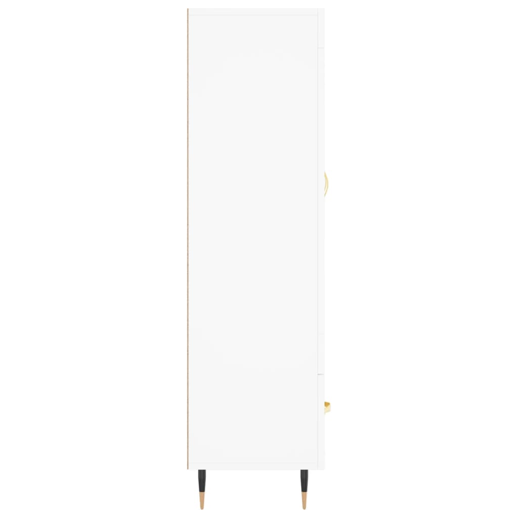 Buffet haut blanc 69,5x31x115 cm bois d'ingénierie - XIOS