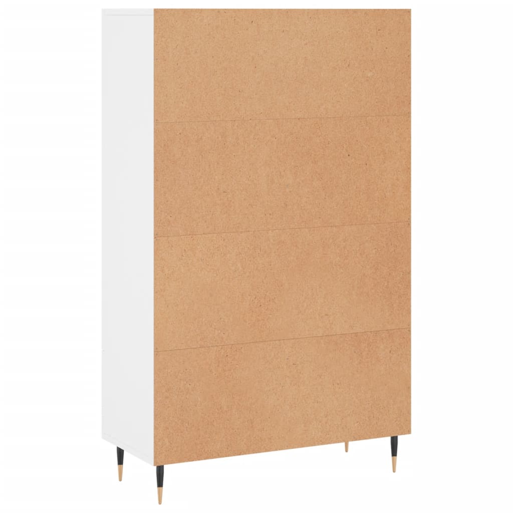 Buffet haut blanc 69,5x31x115 cm bois d'ingénierie - XIOS
