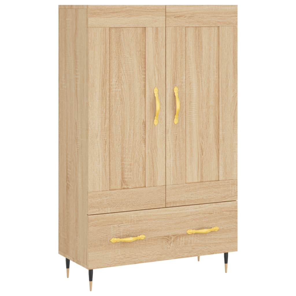 Buffet haut chêne sonoma 69,5x31x115 cm bois d'ingénierie - XIOS
