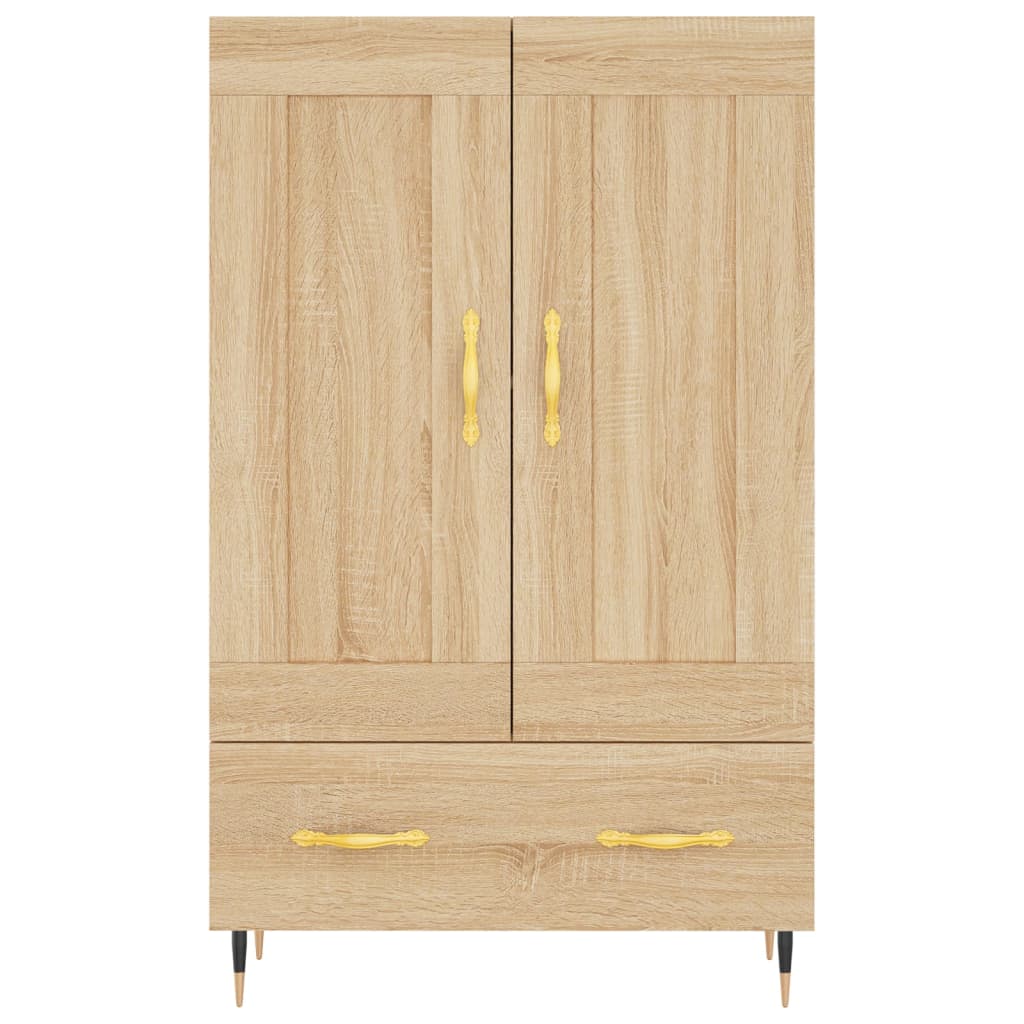 Buffet haut chêne sonoma 69,5x31x115 cm bois d'ingénierie - XIOS
