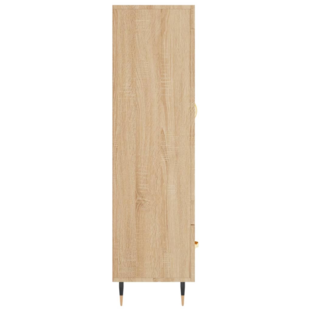 Buffet haut chêne sonoma 69,5x31x115 cm bois d'ingénierie - XIOS