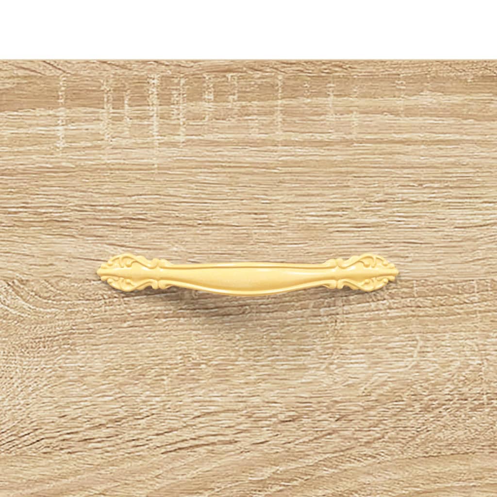 Buffet haut chêne sonoma 69,5x31x115 cm bois d'ingénierie - XIOS