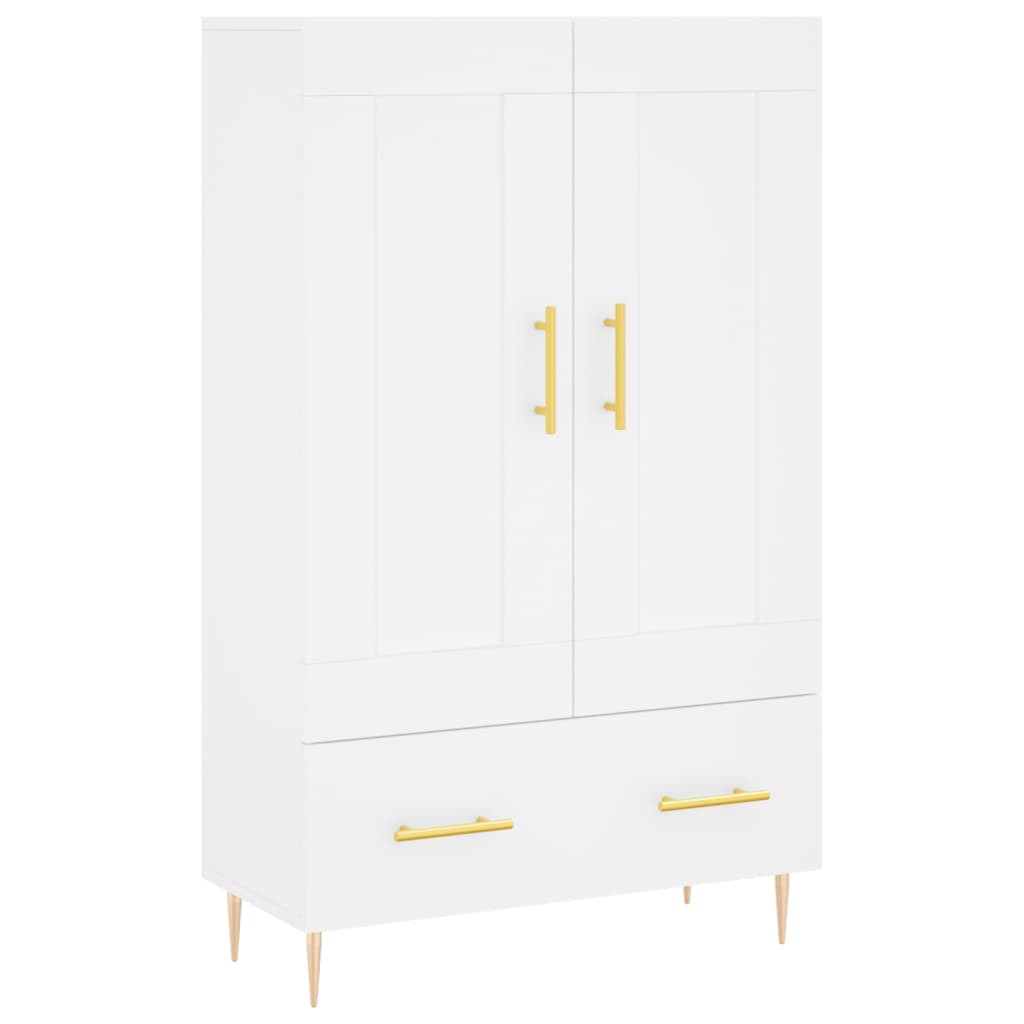 Buffet haut blanc 69,5x31x115 cm bois d'ingénierie - XIOS
