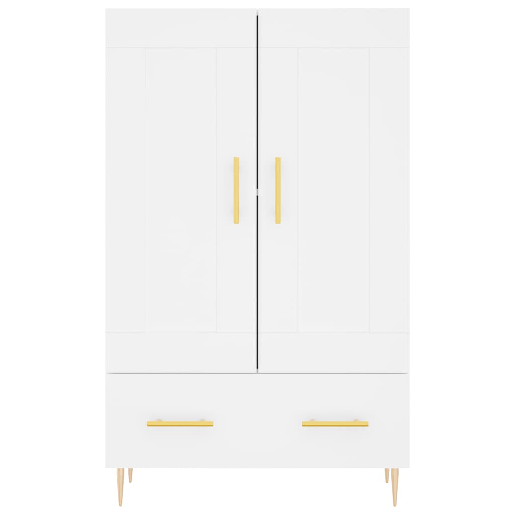 Buffet haut blanc 69,5x31x115 cm bois d'ingénierie - XIOS