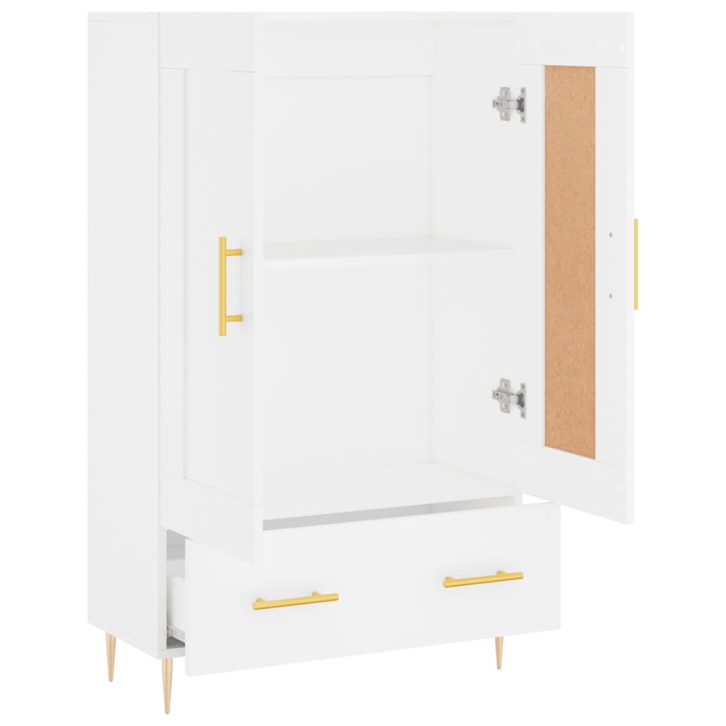 Buffet haut blanc 69,5x31x115 cm bois d'ingénierie - XIOS