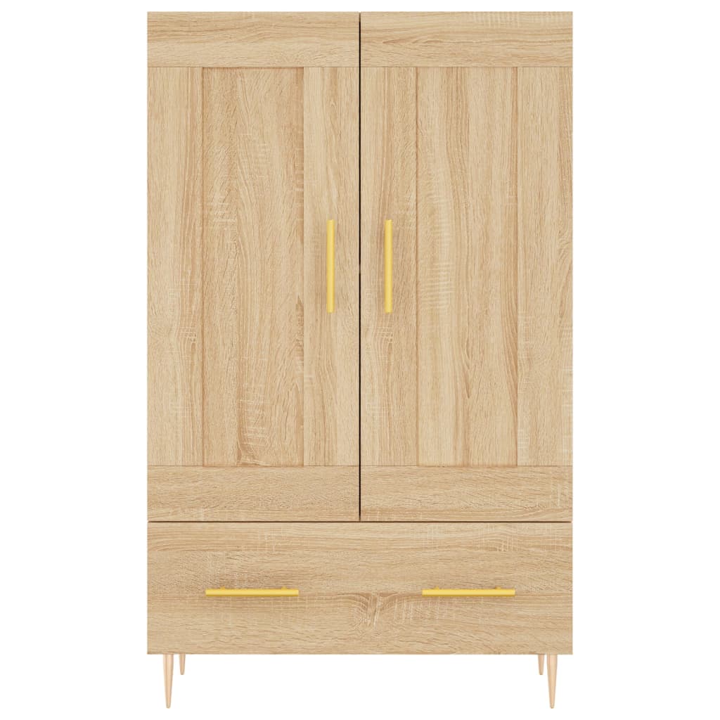 Buffet haut chêne sonoma 69,5x31x115 cm bois d'ingénierie - XIOS