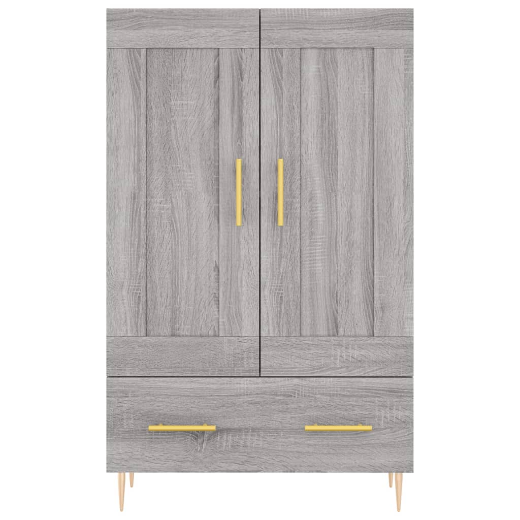 Buffet haut sonoma gris 69,5x31x115 cm bois d'ingénierie - XIOS