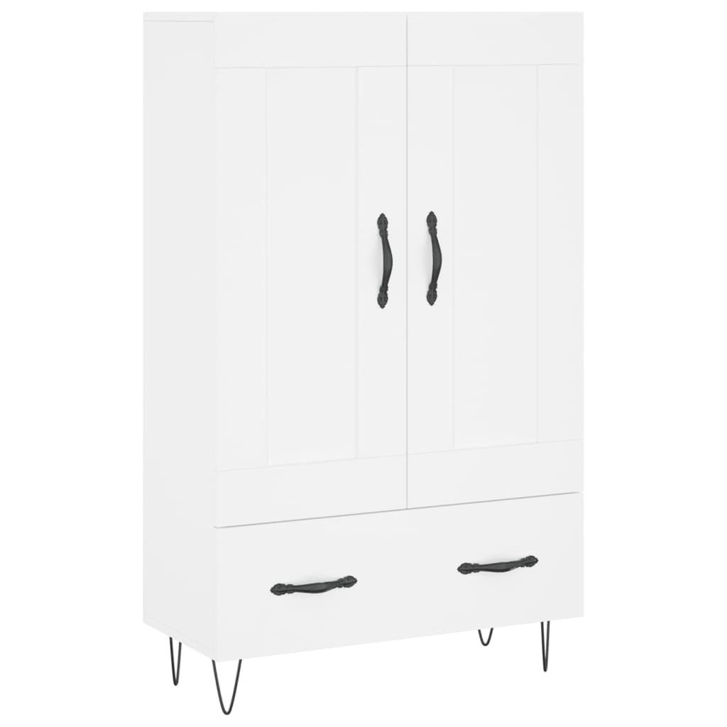 Buffet haut blanc 69,5x31x115 cm bois d'ingénierie - XIOS