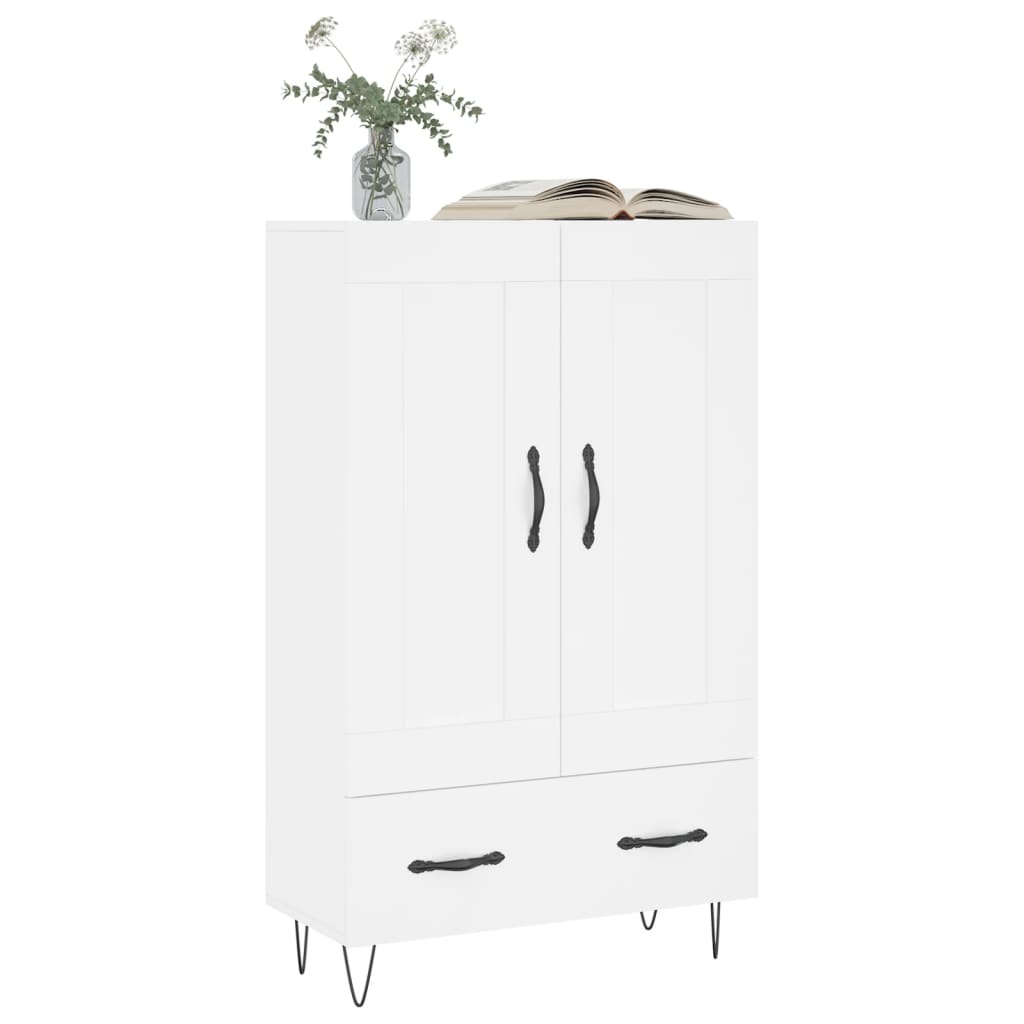 Buffet haut blanc 69,5x31x115 cm bois d'ingénierie - XIOS