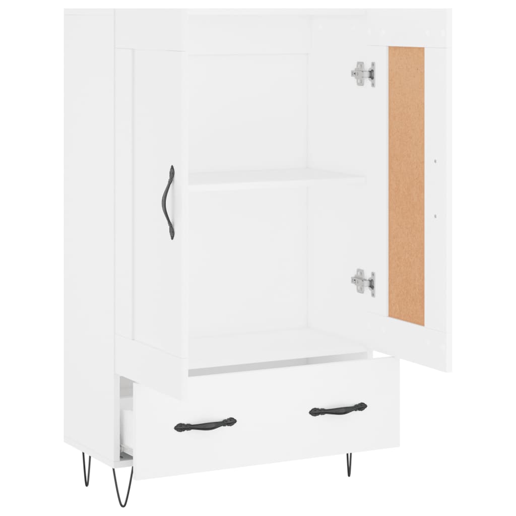 Buffet haut blanc 69,5x31x115 cm bois d'ingénierie - XIOS