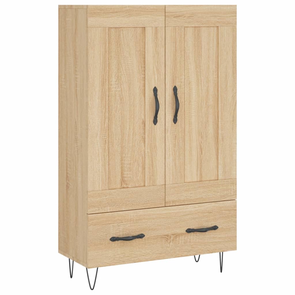 Buffet haut chêne sonoma 69,5x31x115 cm bois d'ingénierie - XIOS