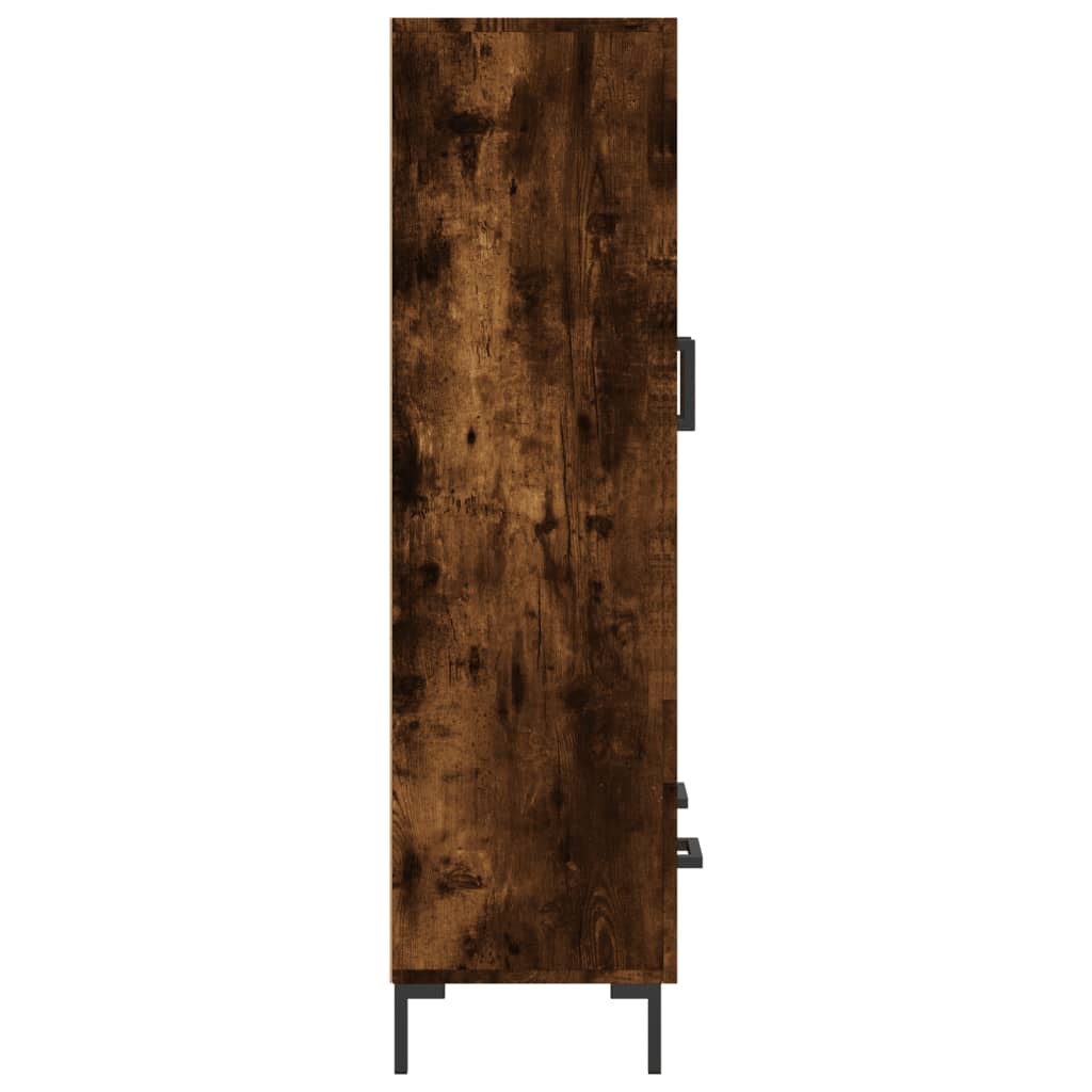 Buffet haut chêne fumé 69,5x31x115 cm bois d'ingénierie - XIOS