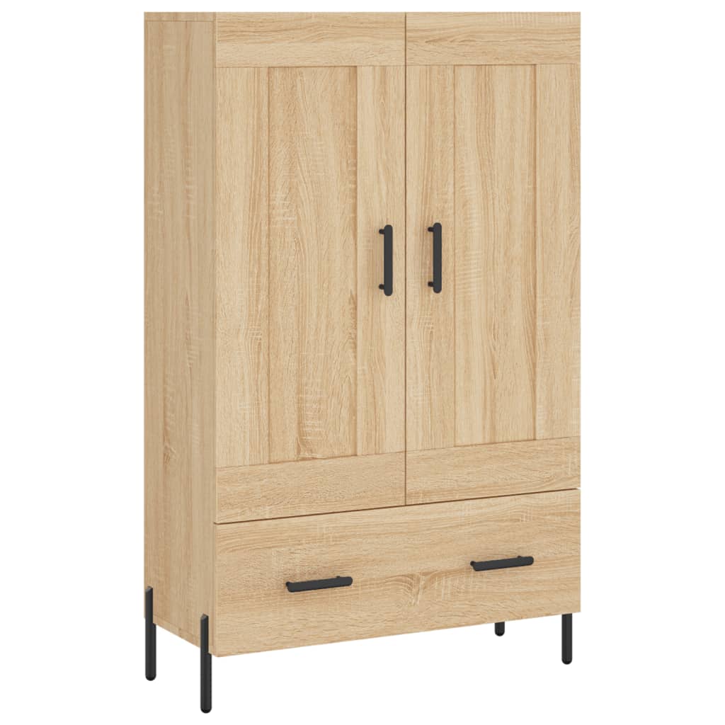Buffet haut chêne sonoma 69,5x31x115 cm bois d'ingénierie - XIOS
