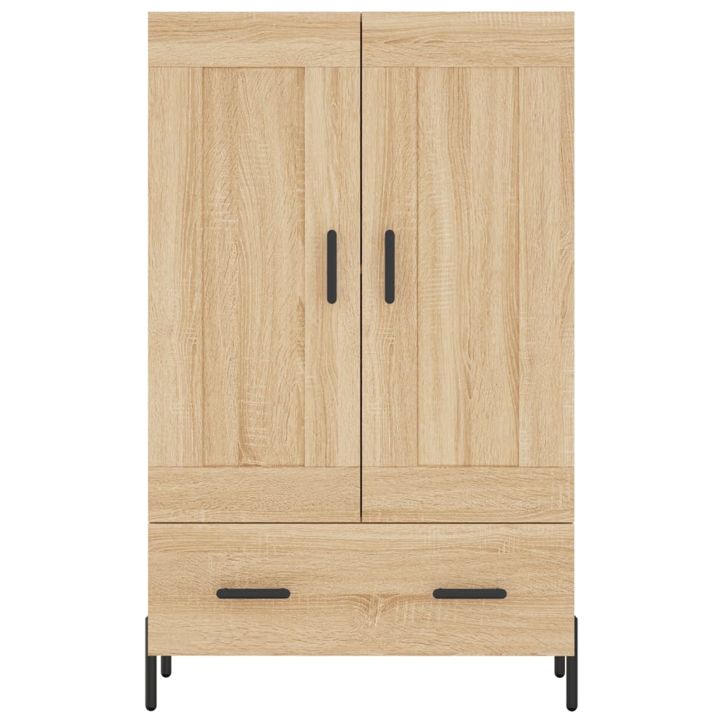Buffet haut chêne sonoma 69,5x31x115 cm bois d'ingénierie - XIOS