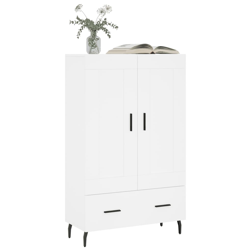 Buffet haut blanc 69,5x31x115 cm bois d'ingénierie - XIOS
