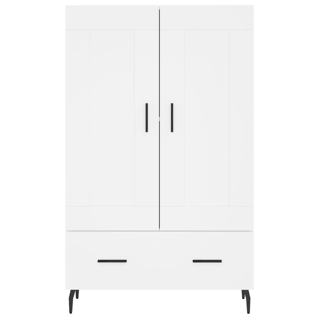 Buffet haut blanc 69,5x31x115 cm bois d'ingénierie - XIOS