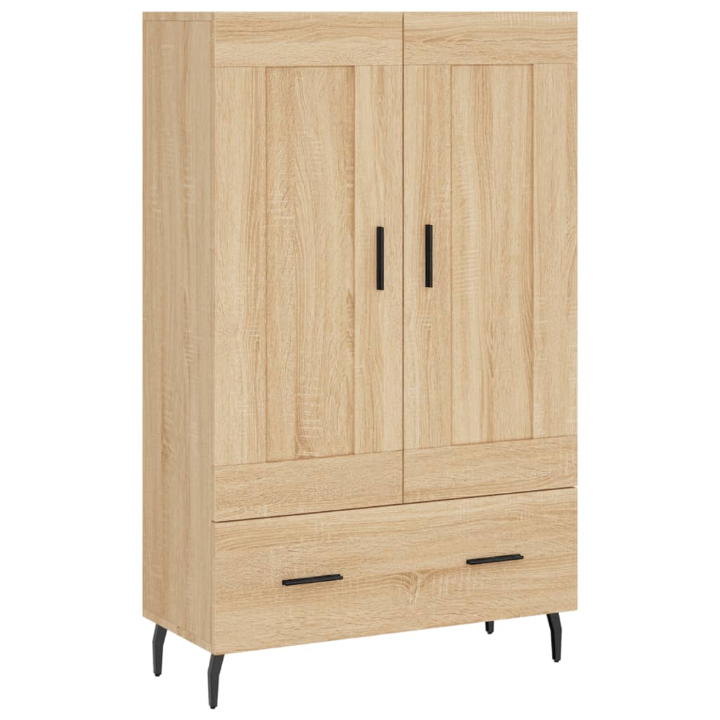 Buffet haut chêne sonoma 69,5x31x115 cm bois d'ingénierie - XIOS