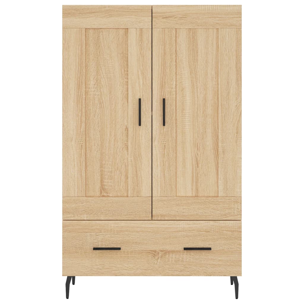 Buffet haut chêne sonoma 69,5x31x115 cm bois d'ingénierie - XIOS