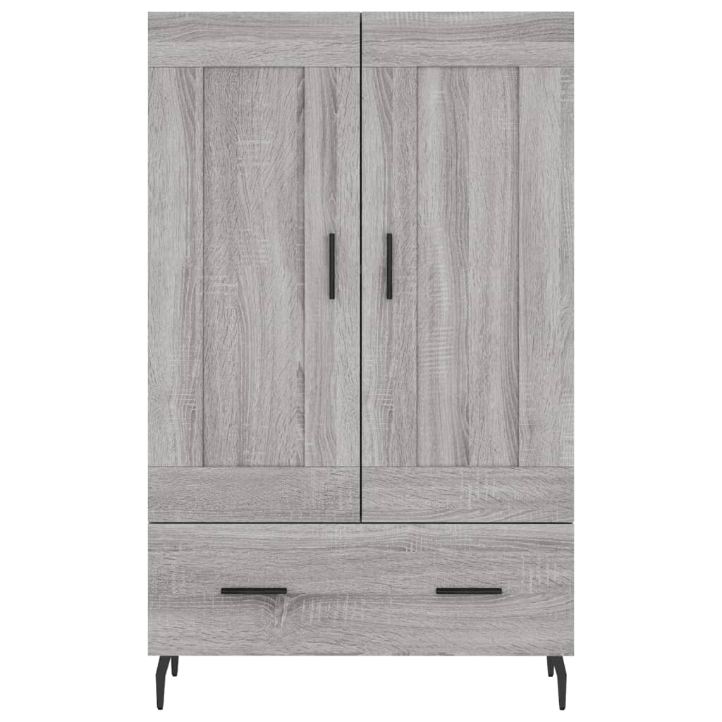 Buffet haut sonoma gris 69,5x31x115 cm bois d'ingénierie - XIOS