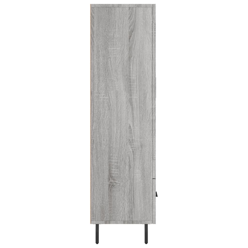 Buffet haut sonoma gris 69,5x31x115 cm bois d'ingénierie - XIOS