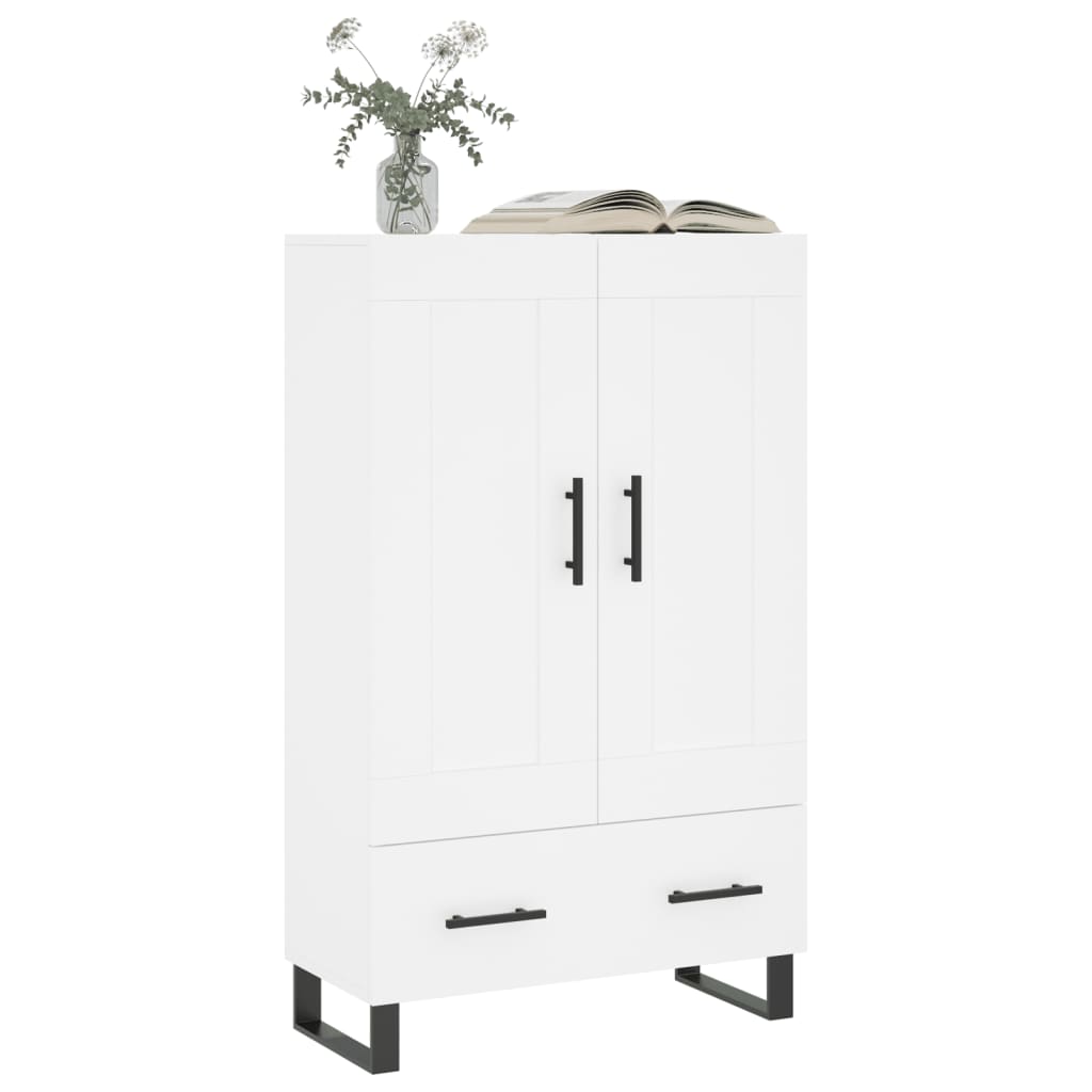 Buffet haut blanc 69,5x31x115 cm bois d'ingénierie - XIOS