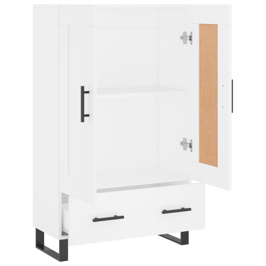Buffet haut blanc 69,5x31x115 cm bois d'ingénierie - XIOS