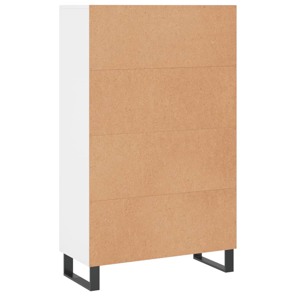 Buffet haut blanc 69,5x31x115 cm bois d'ingénierie - XIOS